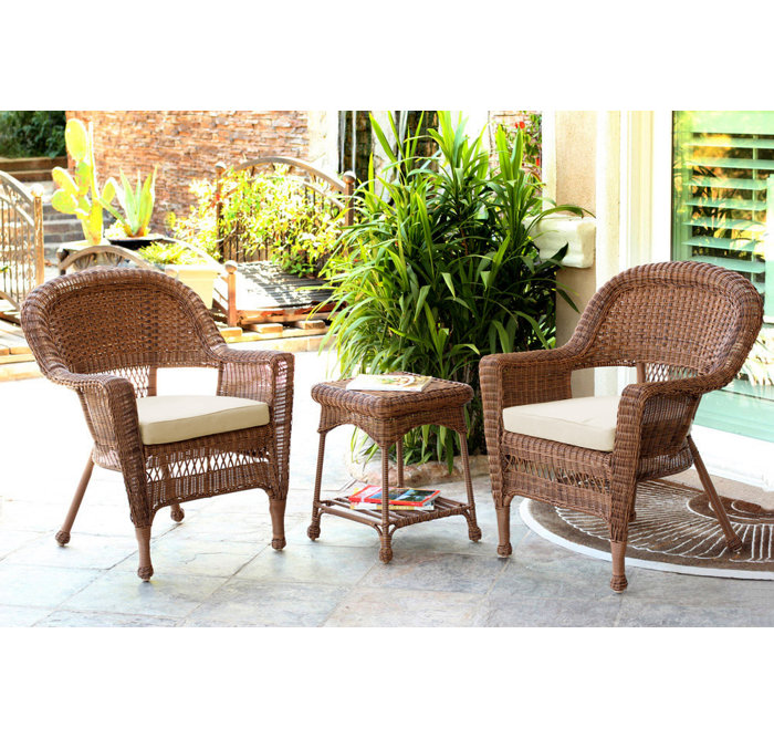 August Grove® Byxbee All Weather Wicker/Rattan 2 Person Seating Group